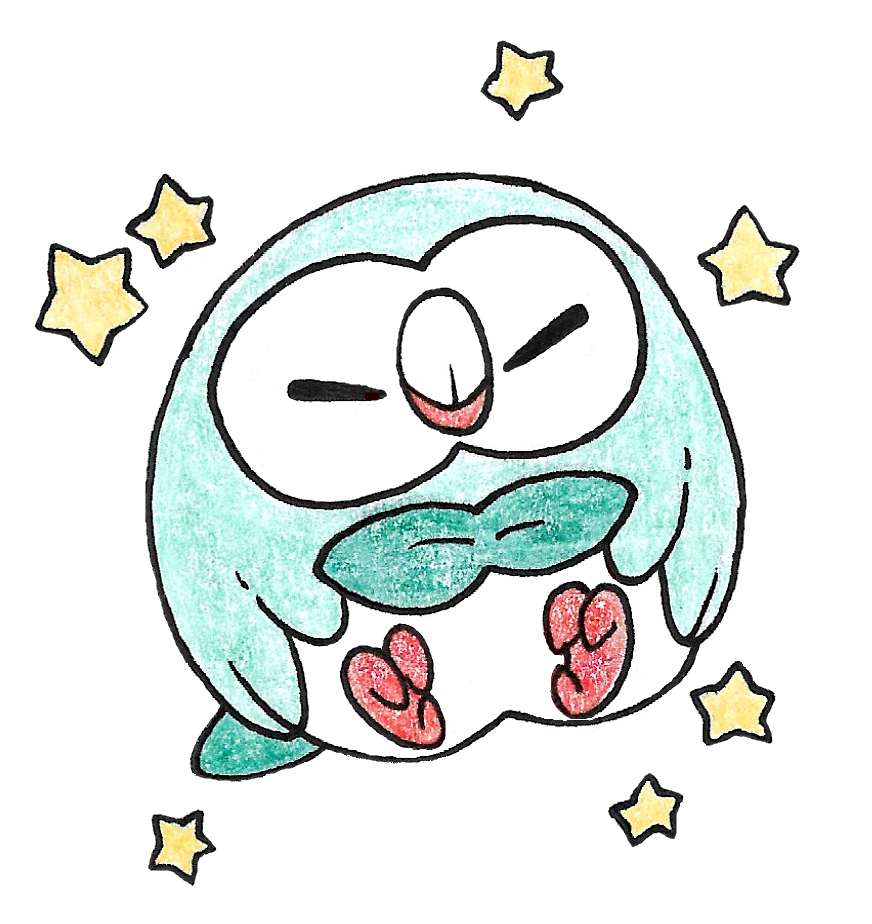 Shiny Rowlet Pattern Shiny Rowlet by FrozenFeather on DeviantArt
