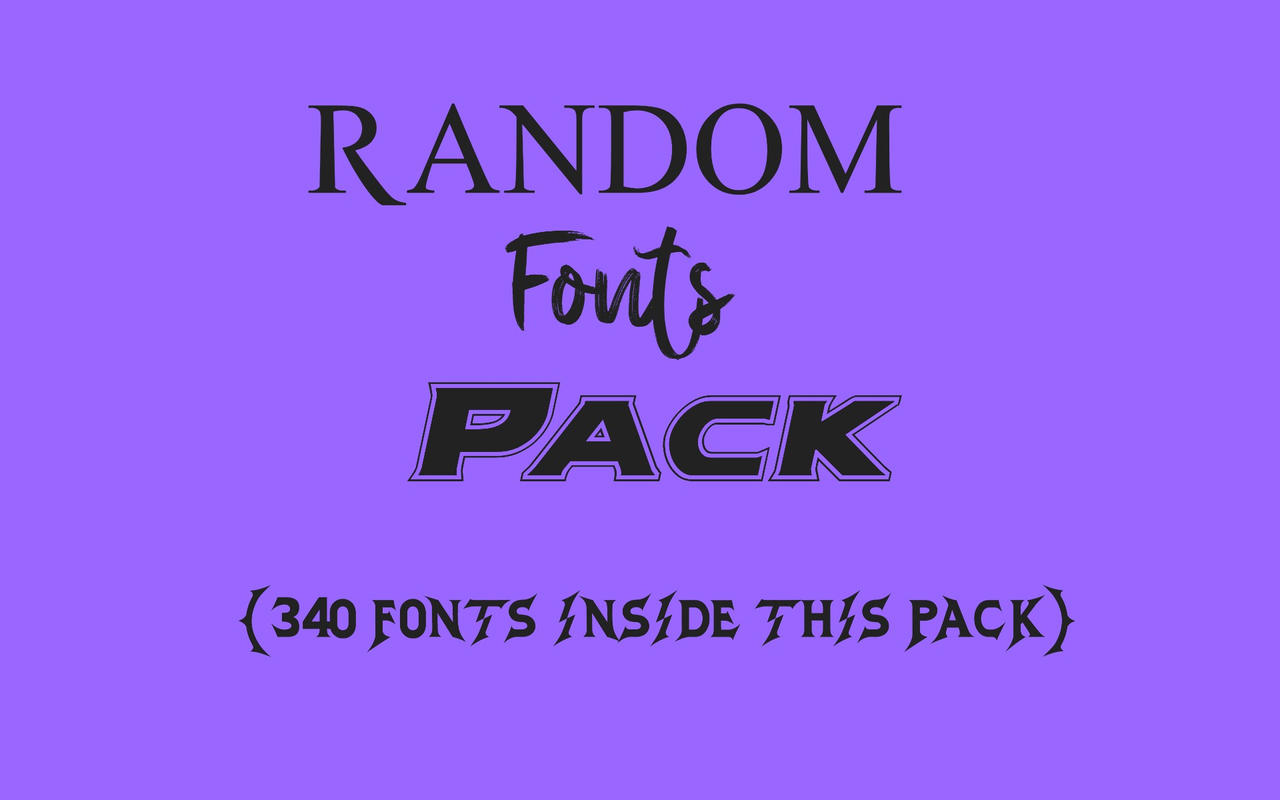 Random Fonts by RebekahLouiseM on DeviantArt