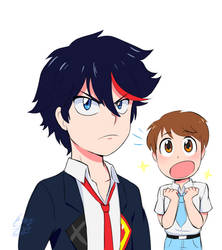 Male Ryuko and Mako