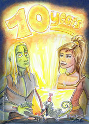 Happy 10th anniversary Hive 53! by Draco-Stellaris