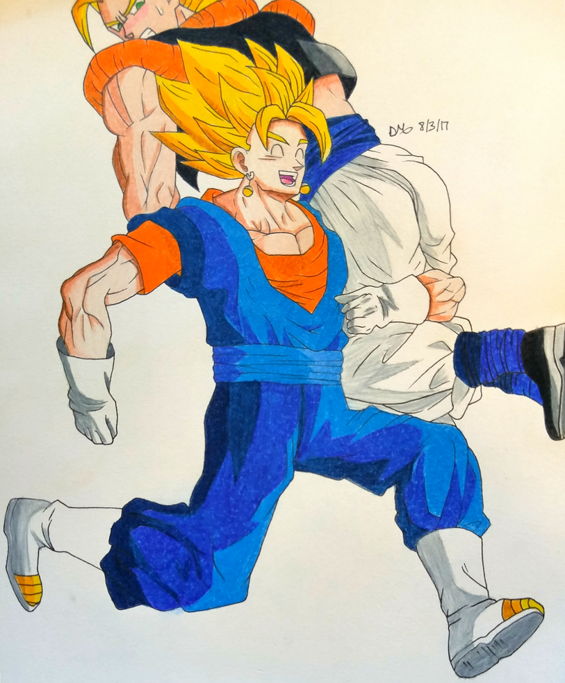 Vegito And Gogeta - Dragon Ball Z Fan Art by ArtworxChan on DeviantArt.