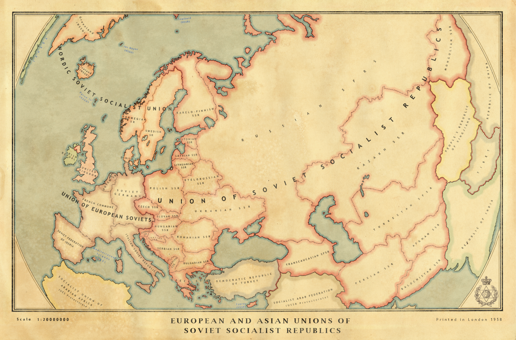 The USSR and Soviet-Dominated Europe 1958