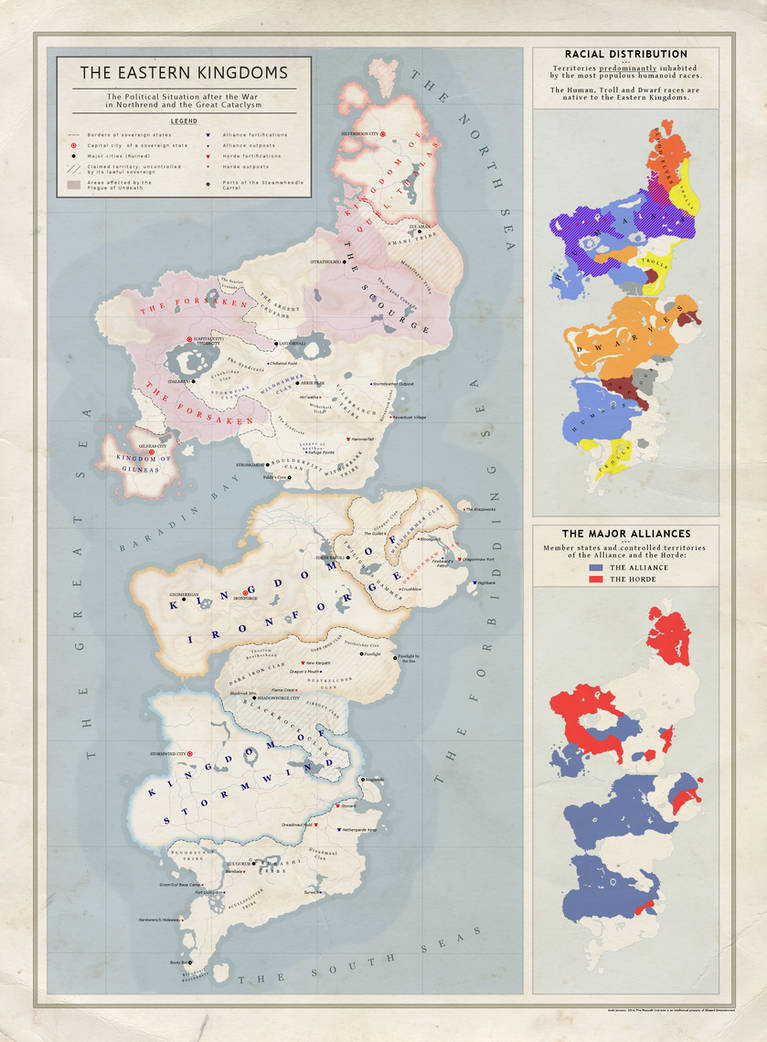 The Eastern Kingdoms Political Map By Kuusinen On DeviantArt the-eastern-kingdoms-political-map-by-kuusinen-on-deviantart
