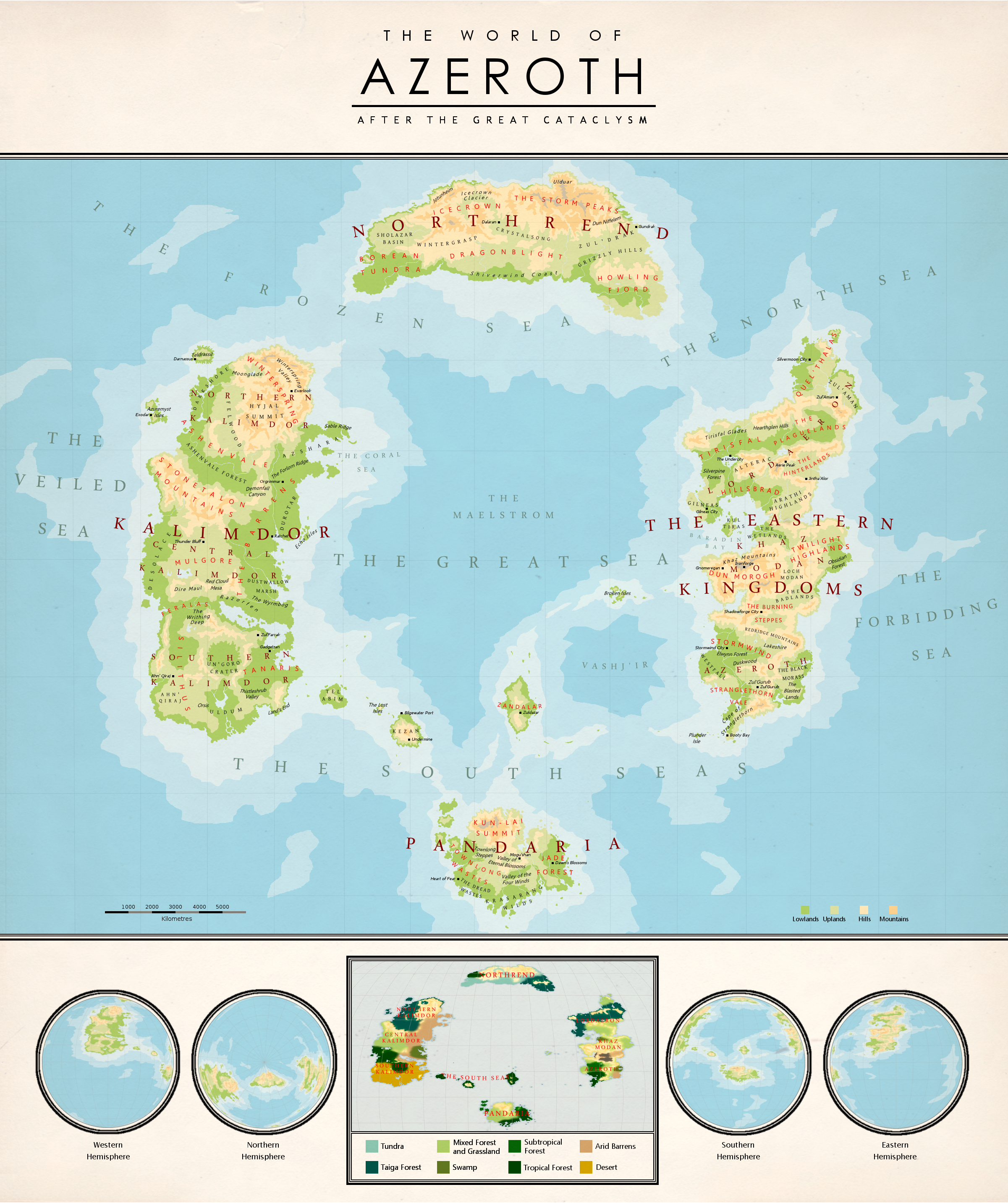 The World of Azeroth by Kuusinen