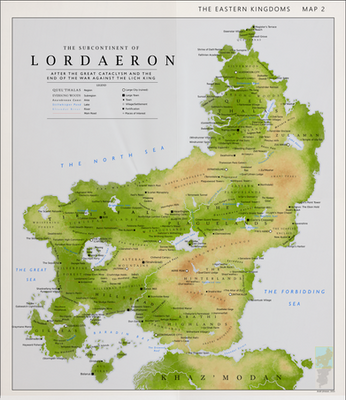 Detailed Map of Lordaeron