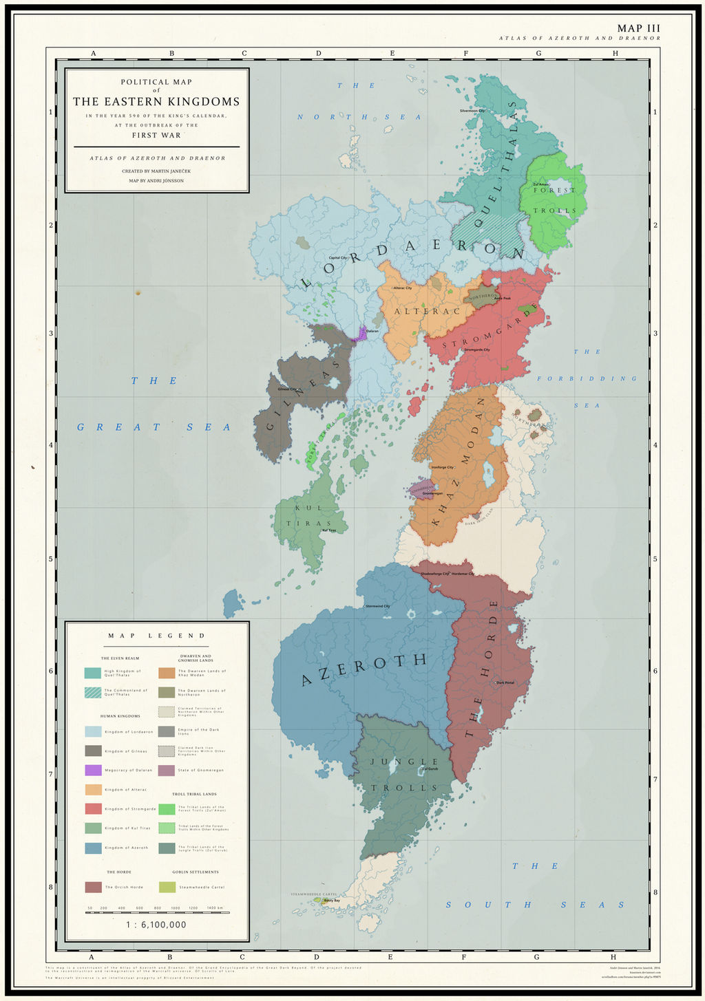 EK Political Map Before the First War (Map III)