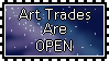 Art Trades Are Open Stamp