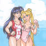 Rei and Usagi Summer