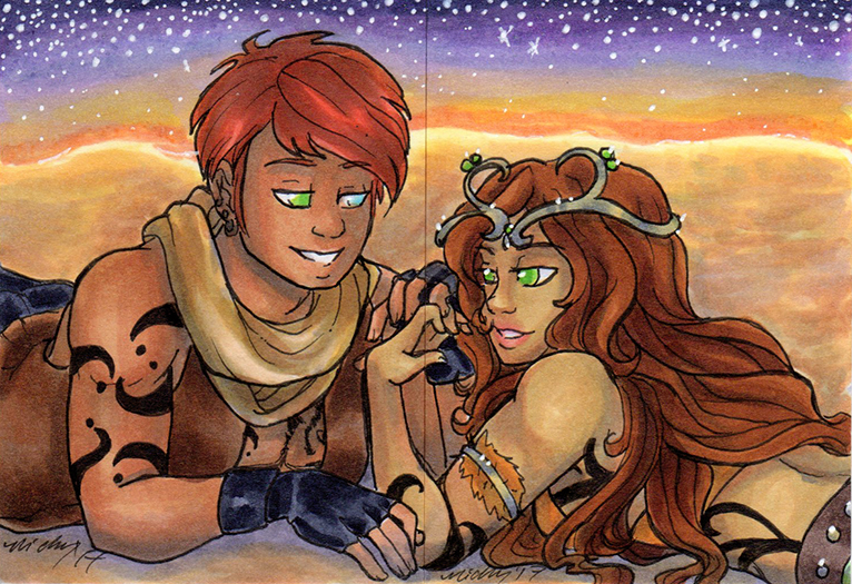 ACEO Aurin and Lyndis