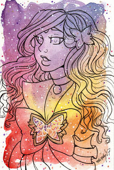 Galaxy Portrait Sailor Ametrine Butterfly