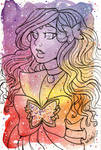 Galaxy Portrait Sailor Ametrine Butterfly by nickyflamingo