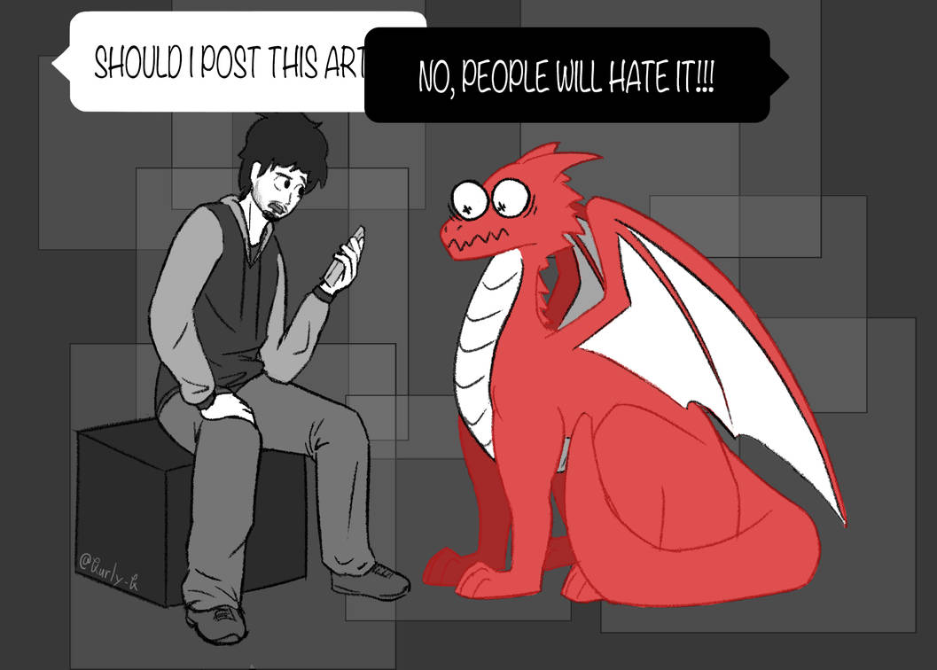 Angst Dragon Anxiety Dragon by Dabobomb101 on DeviantArt