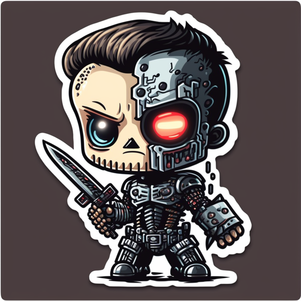 Chibi terminator sticker by silentragex on DeviantArt
