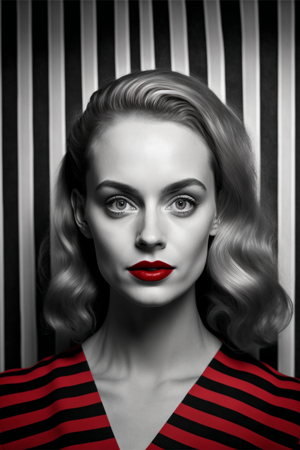 Stylish stripe portrait by silentragex on DeviantArt