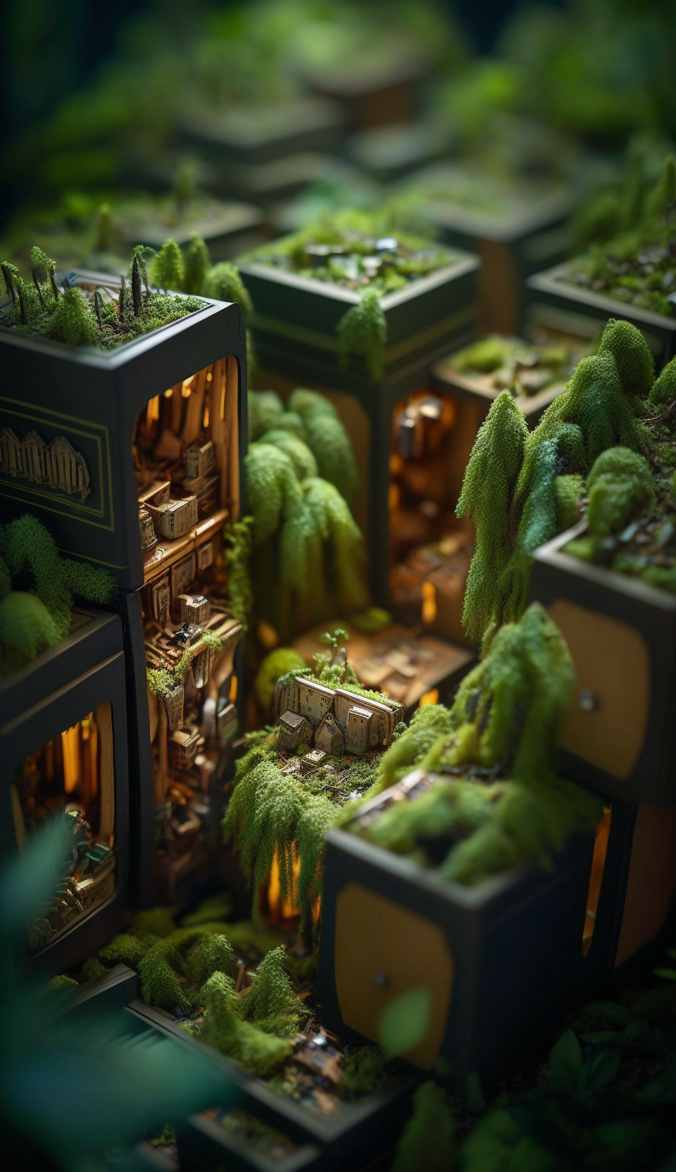 Forest citadel diorama by silentragex on DeviantArt