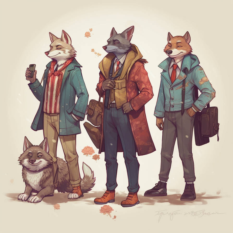 Fashionable furries by silentragex on DeviantArt