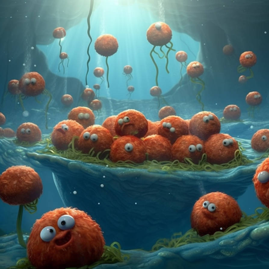 Meatballs under the sea by silentragex on DeviantArt