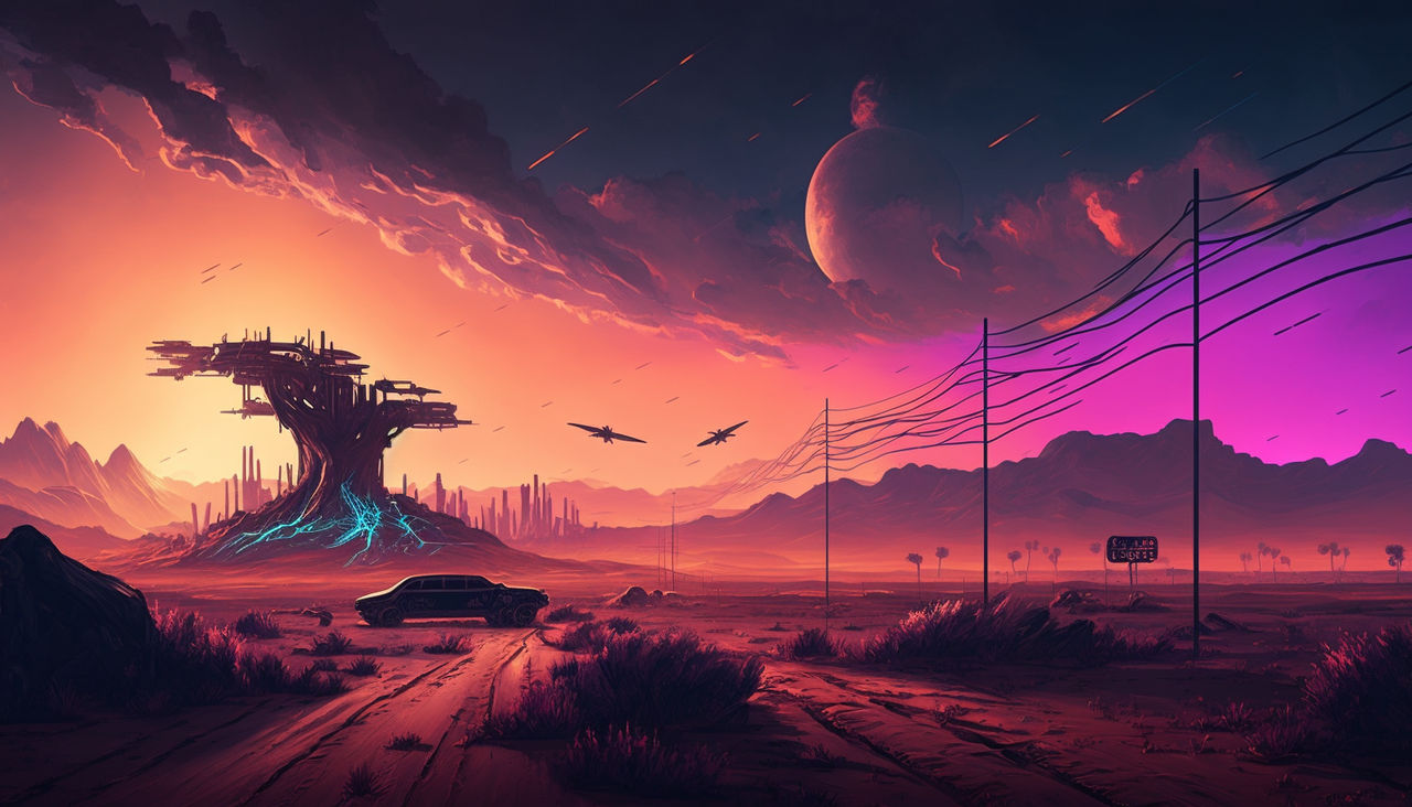 Cyberpunk plains by silentragex on DeviantArt