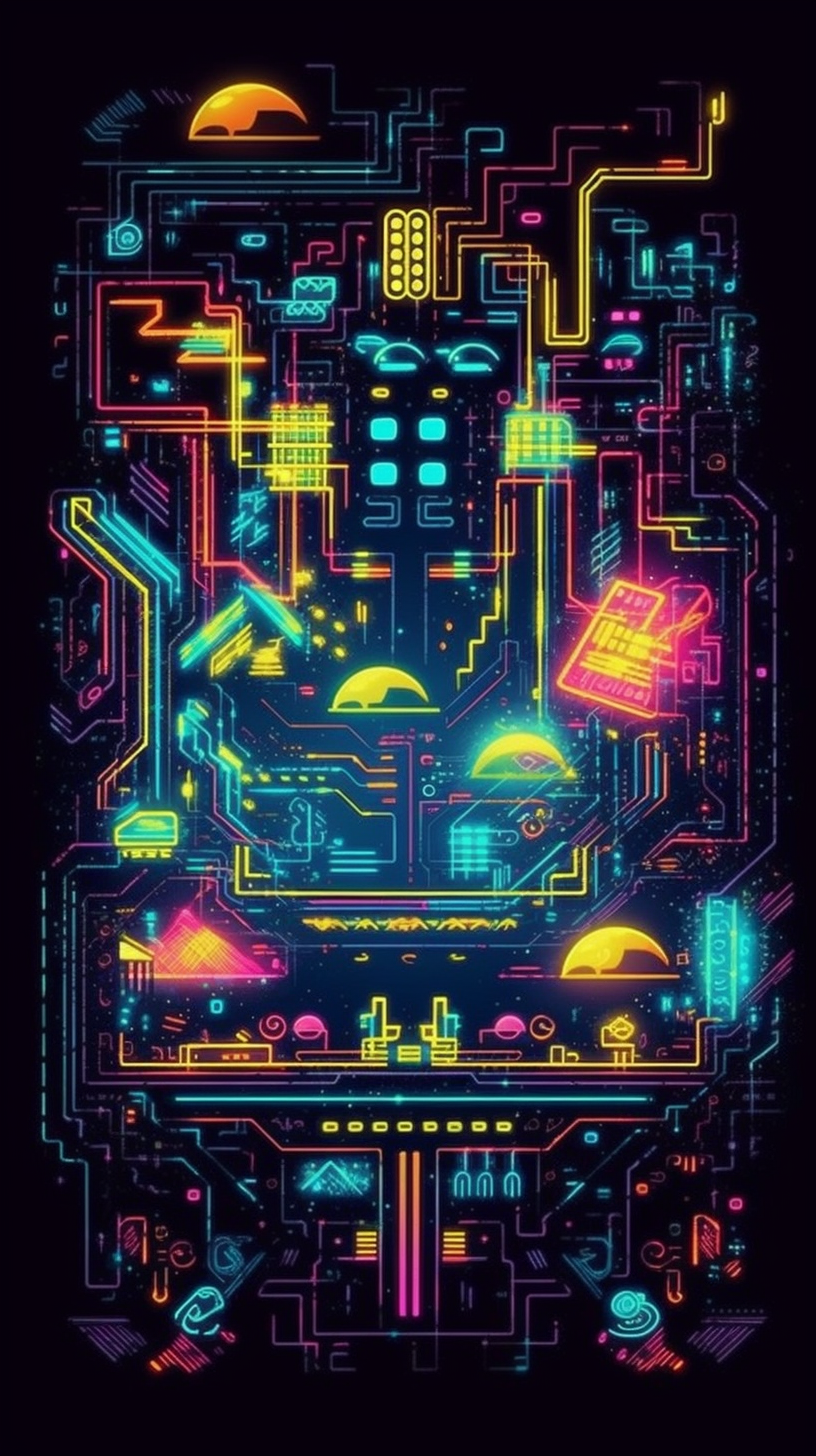 Retro-arcade abstract by silentragex on DeviantArt