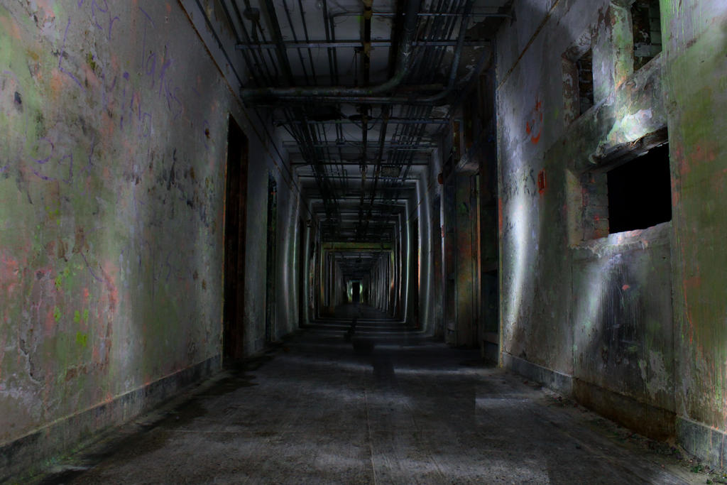 Asylum Hallway Light Waves