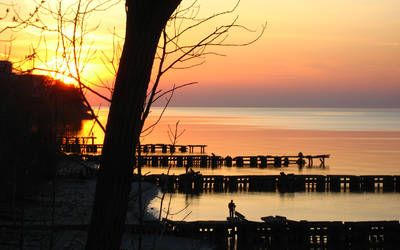 Lake Erie at Sunset