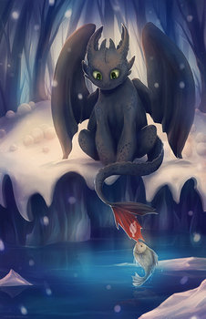 Toothless vs Fish