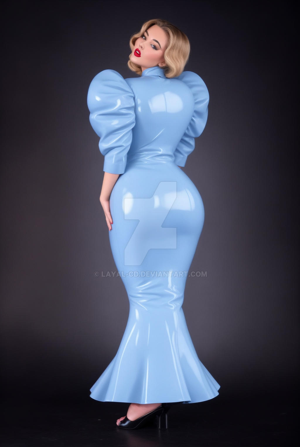 tight latex dress by Layal-CD on DeviantArt