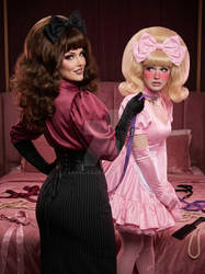 Leashed Pink Sissy Doll