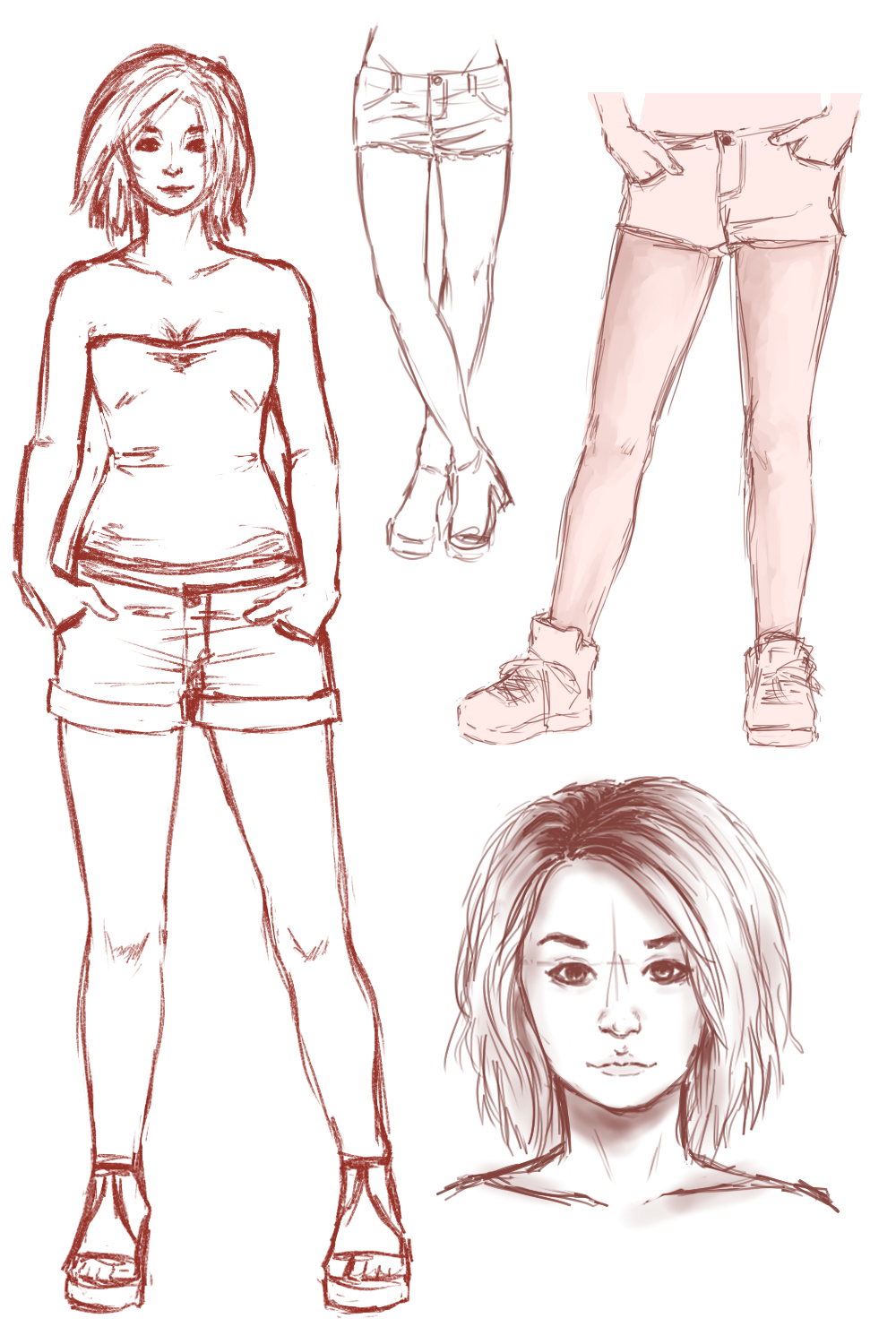 lil leg and face practice