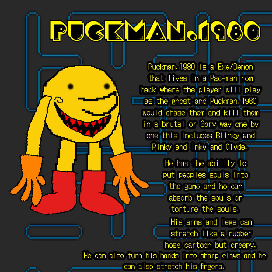 Rpi Puckman Sticker Puckman.1980 Reference Sheet by jessee11 on DeviantArt