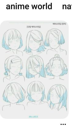 Hair styles- anime/manga girl by HaibaraAi2000 on DeviantArt