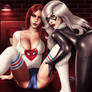 Mary Jane x Black Cat .yuri.nsfw.