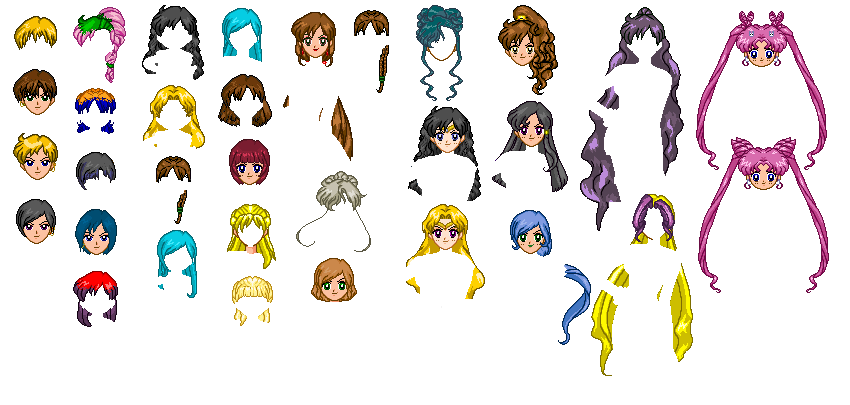 SSMU Hair Template by SailorMoonParadise on DeviantArt Source: orig01.devia...