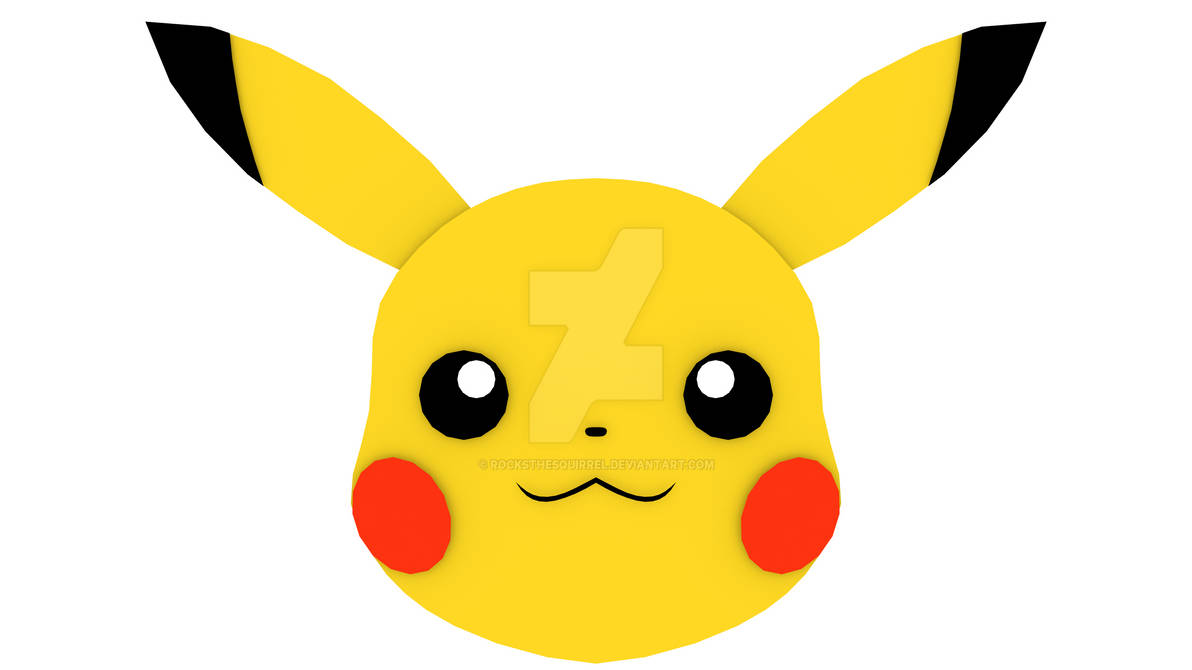 Pickachu 3d Vector Pickachu 8k Wallpaper Centered (Flat 3D) by RocksTheSquirrel on DeviantArt