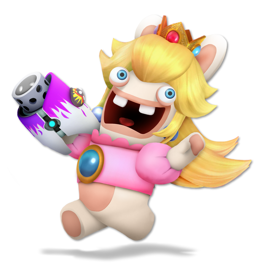 Primcess Peach Rabbid Rabbid Peach by Hydro-Plumber on DeviantArt