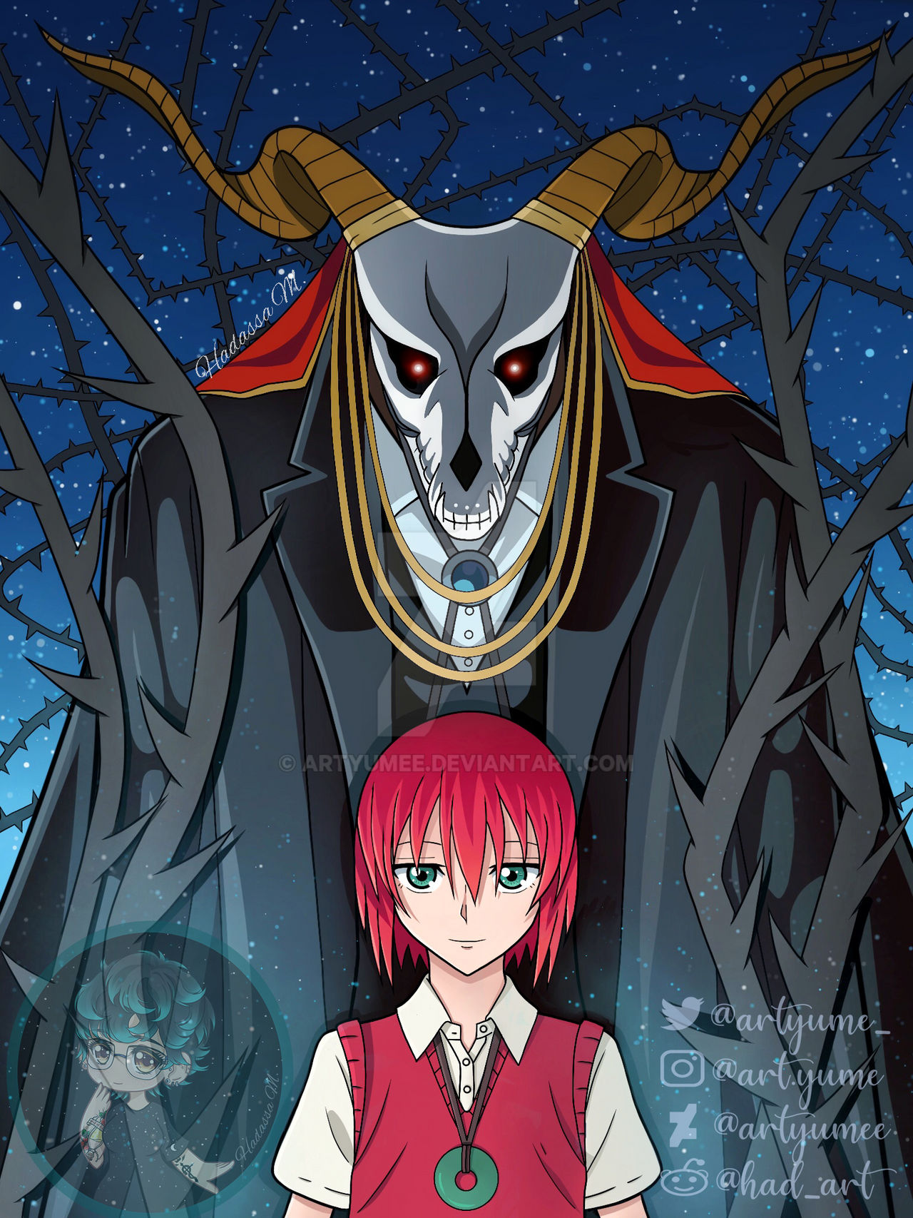 hatori chise and elias ainsworth (mahou tsukai no yome)