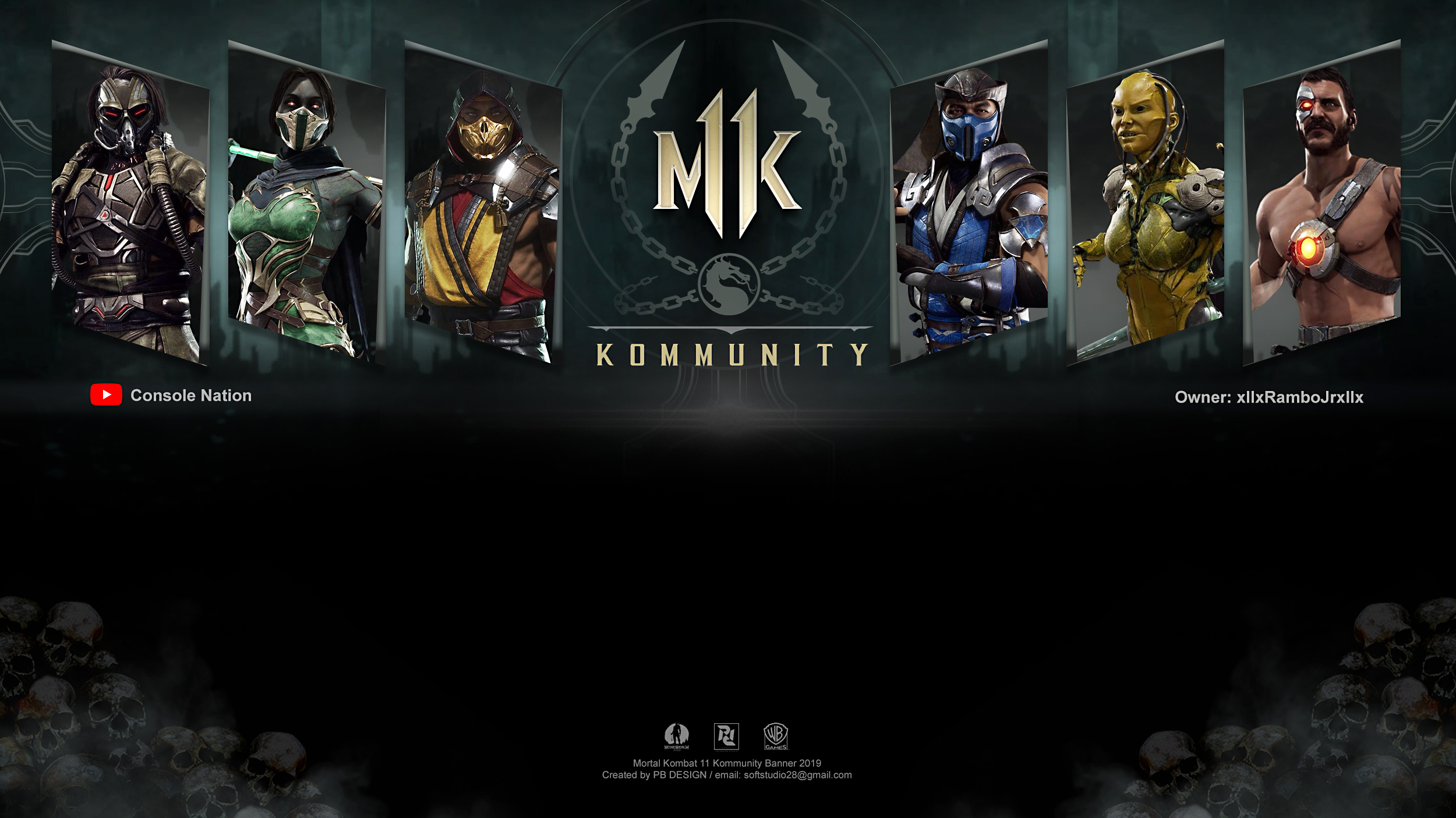 MK11 - PS4 Themes - Shao Kahn - by PBD by PBDesign28 on DeviantArt