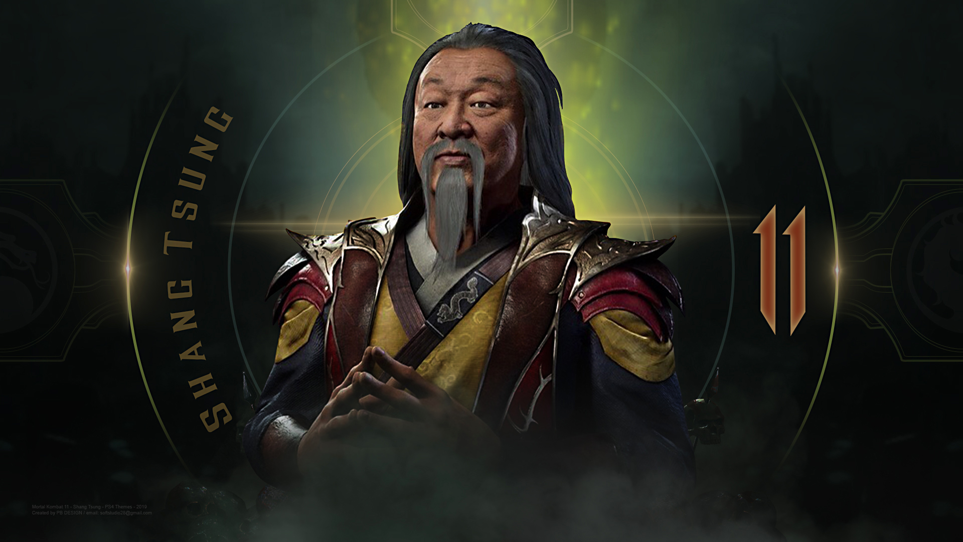 MK11 - Shang Tsung - New PS4 Themes 2 - by PBD by PBDesign28 on DeviantArt