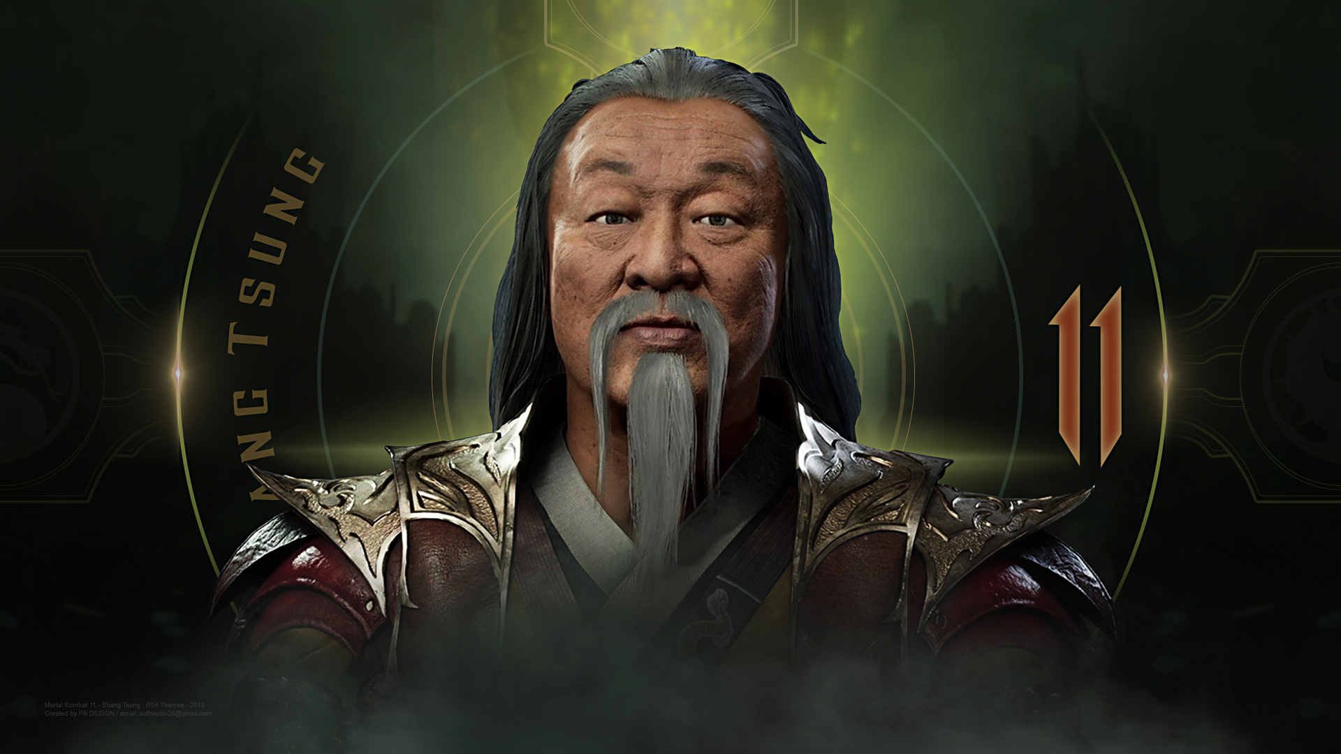 MK11 - Shang Tsung - New PS4 Themes 2 - by PBD by PBDesign28 on DeviantArt