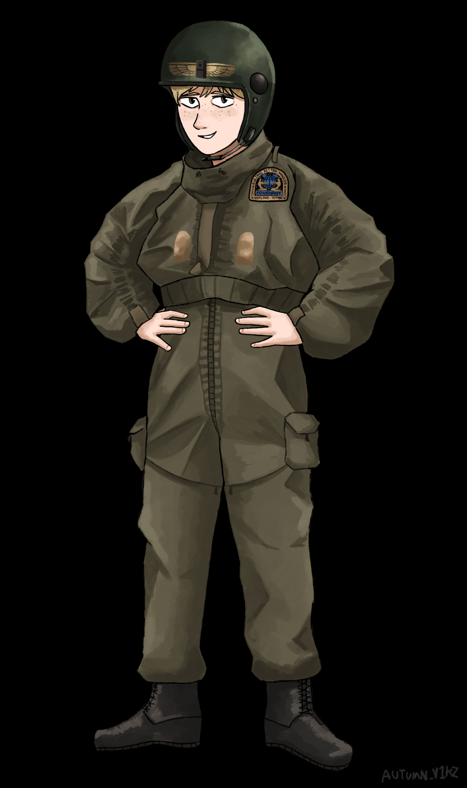 Dropship pilot from Alien Covenant by Autumn-v1kz on DeviantArt