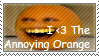 The Annoying Orange Stamp by transylvaniandreams