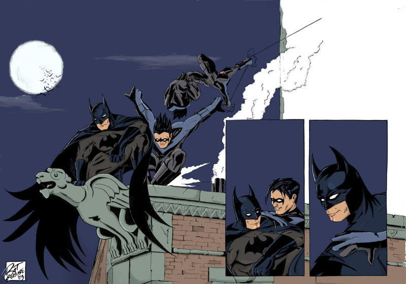 DC: Batman rooftop scene by ratcreature on DeviantArt