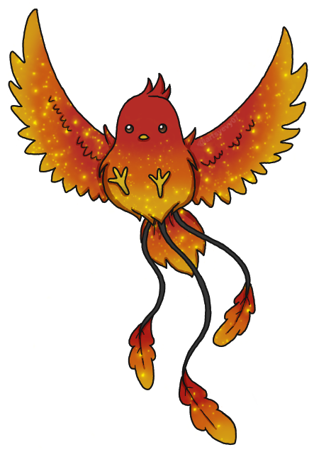 Keahi the Fire Elemental Phoenix (Mini) by ArtsyEvy07 on DeviantArt
