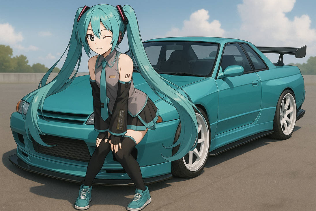 Anime Car R32 Hatsune Miku and her R32 by PedalToTheMetalX on DeviantArt