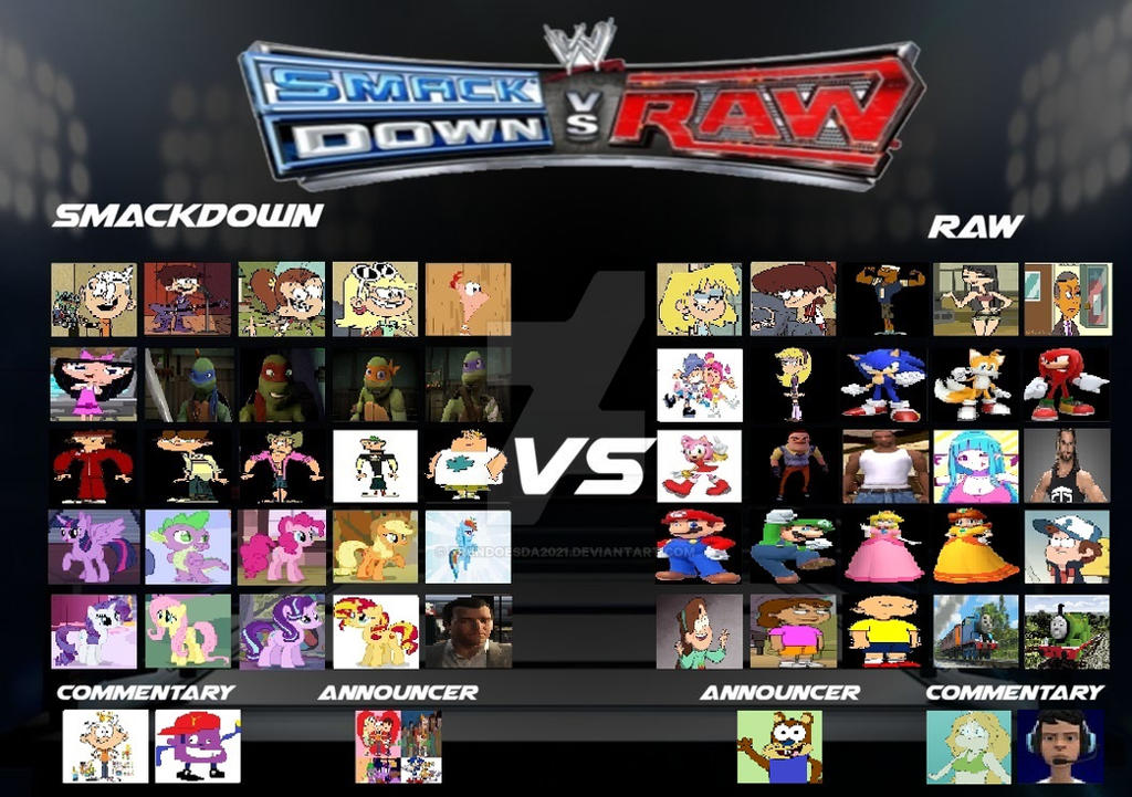 My WWE Smackdown VS Raw Roster Meme by BrenDoesDA2021 on DeviantArt