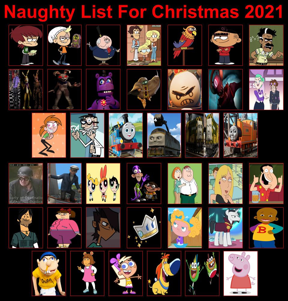 My Naughty List for Christmas 2023 by PeytonAuz1999 on DeviantArt