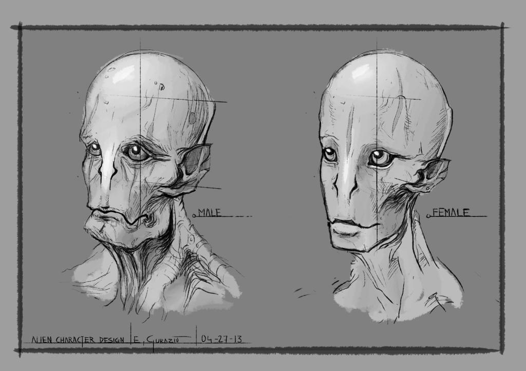 Alien race design by EdonGuraziu on DeviantArt