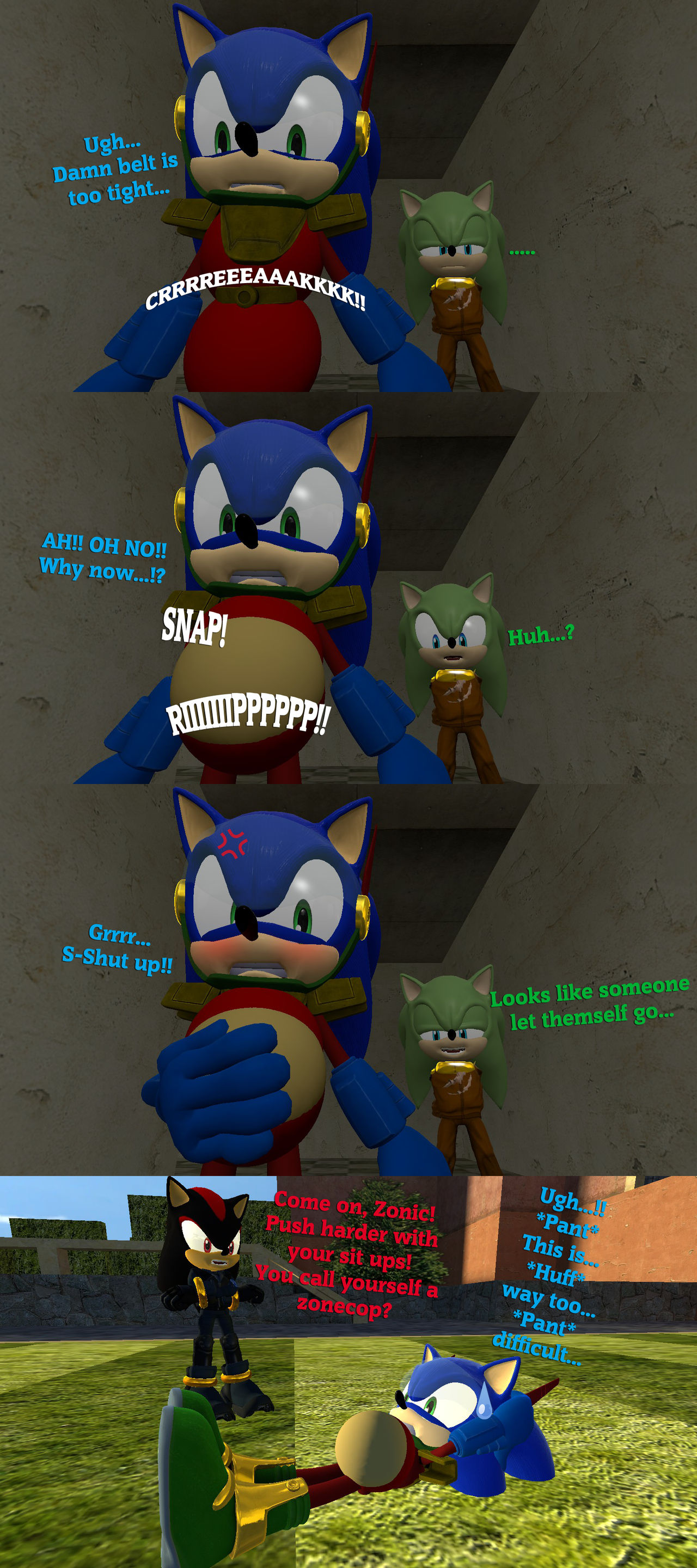 Zonic Tummy Trouble Comic by NightFallZone on DeviantArt