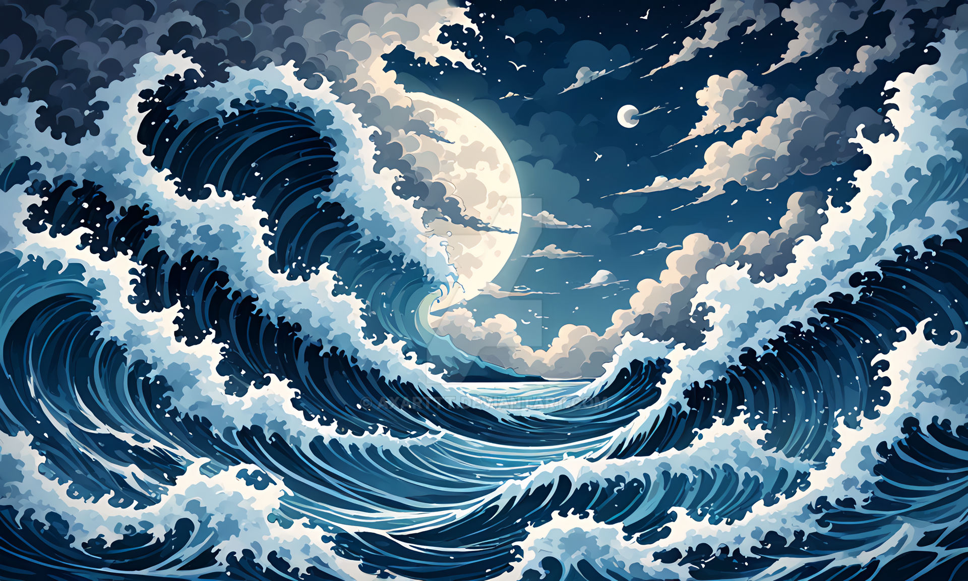 Waves Of Life - Wallpaper V2 by axarttt on DeviantArt