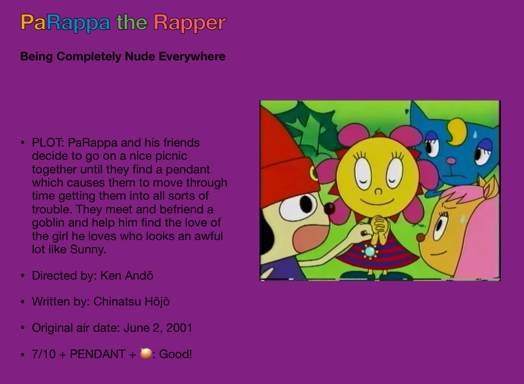 REVIEW: PaRappa the Rapper Episode 5- BCNE by jbsnider on DeviantArt